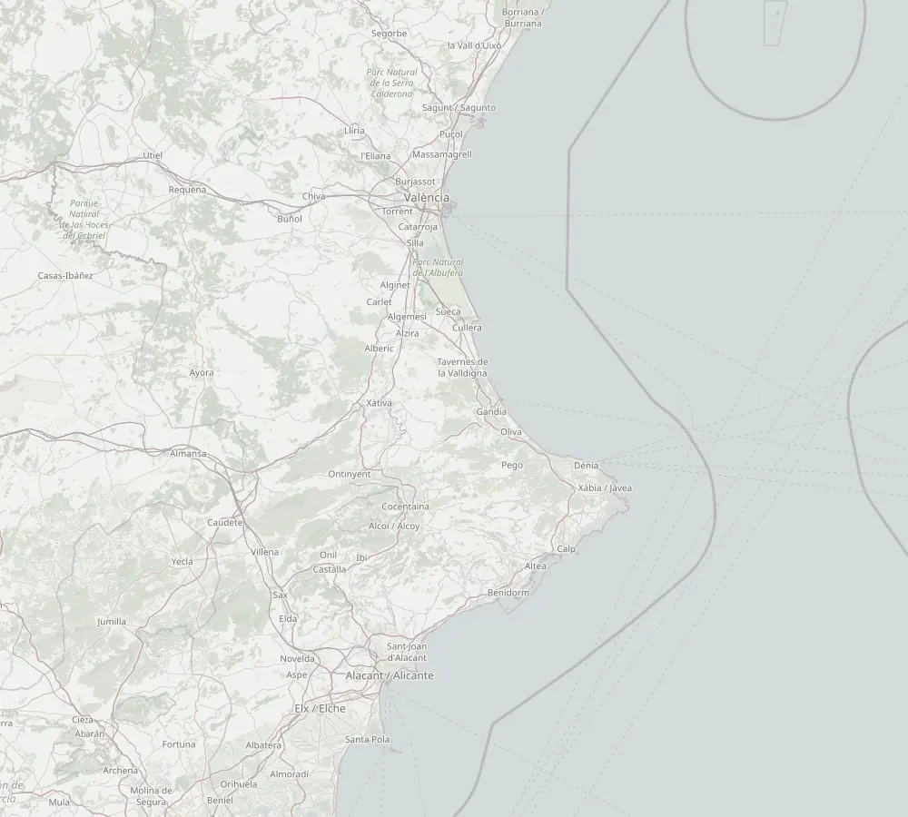 Mapa de la zona donde trabaja Lucho fontanería y electricidad